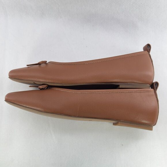 Kelsi Dagger Anthropologie Brooklyn Frankie Ballet Flats 8.5 Copper Brown Chic - Picture 9 of 11